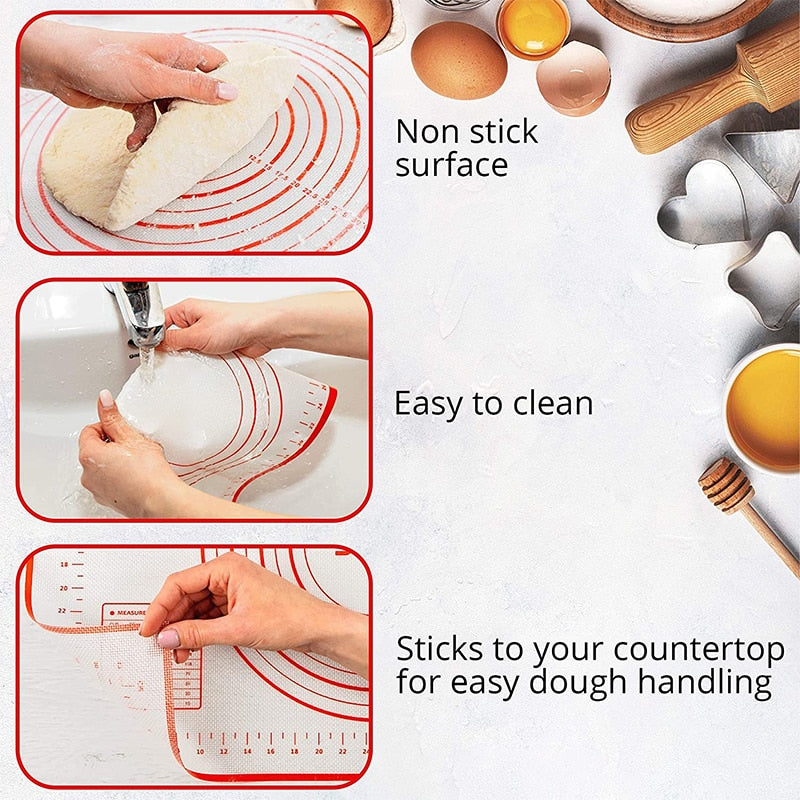 Oversize Silicone Baking Mat Rolling Kneading Pad