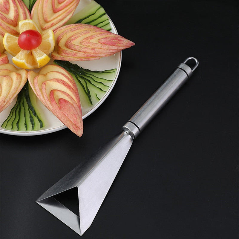 Stainless Steel Triangle Fruit Carving