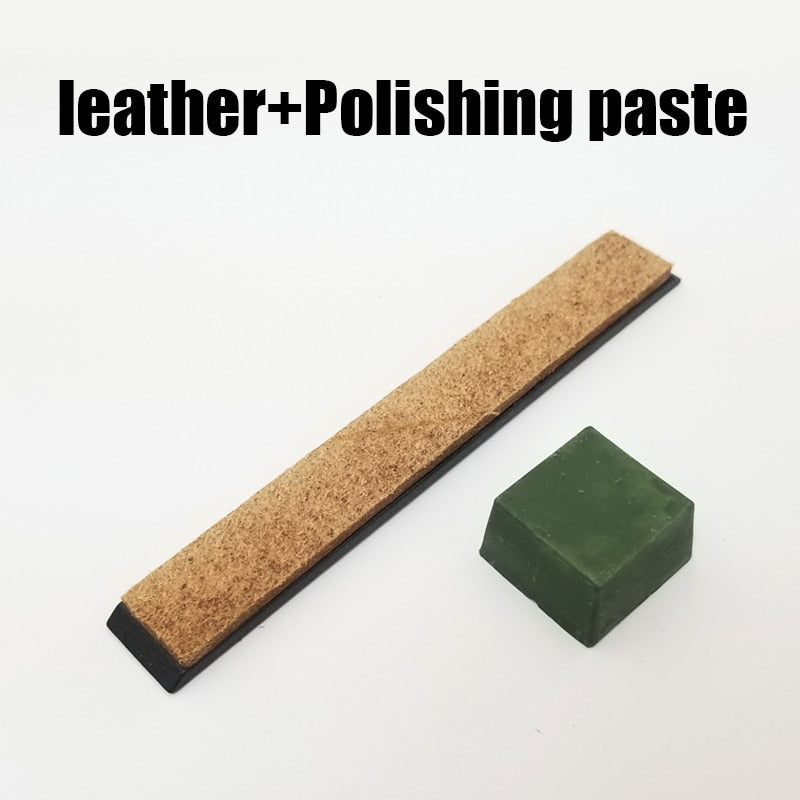 knife sharpening stone Leather