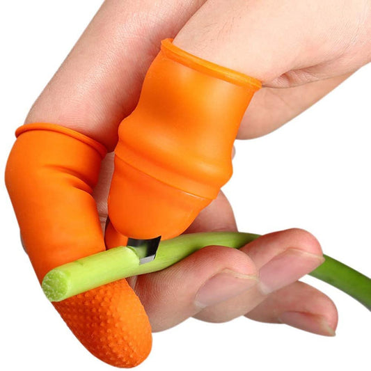 Silicone Finger Protector With Blade For Fruits