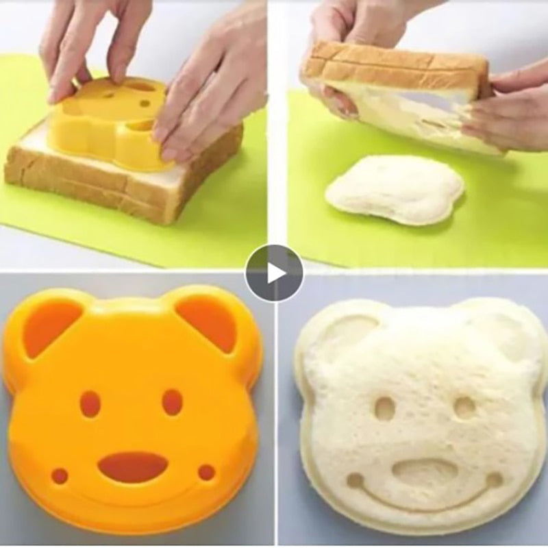 Teddy Bear Sandwich Mold Toast