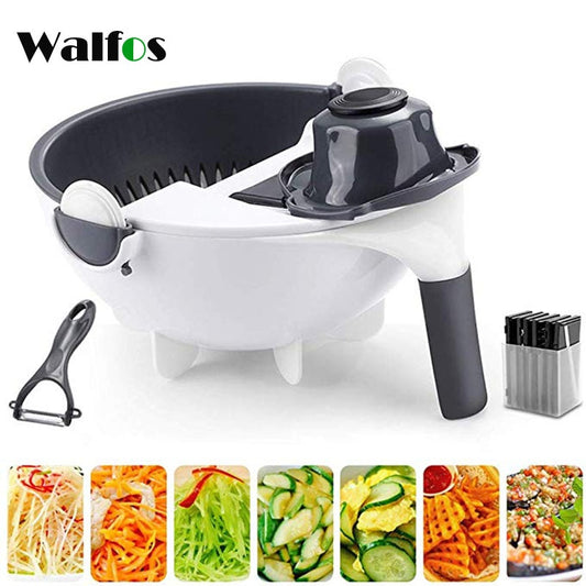 Magic Rotate Vegetable Cutter With Drain