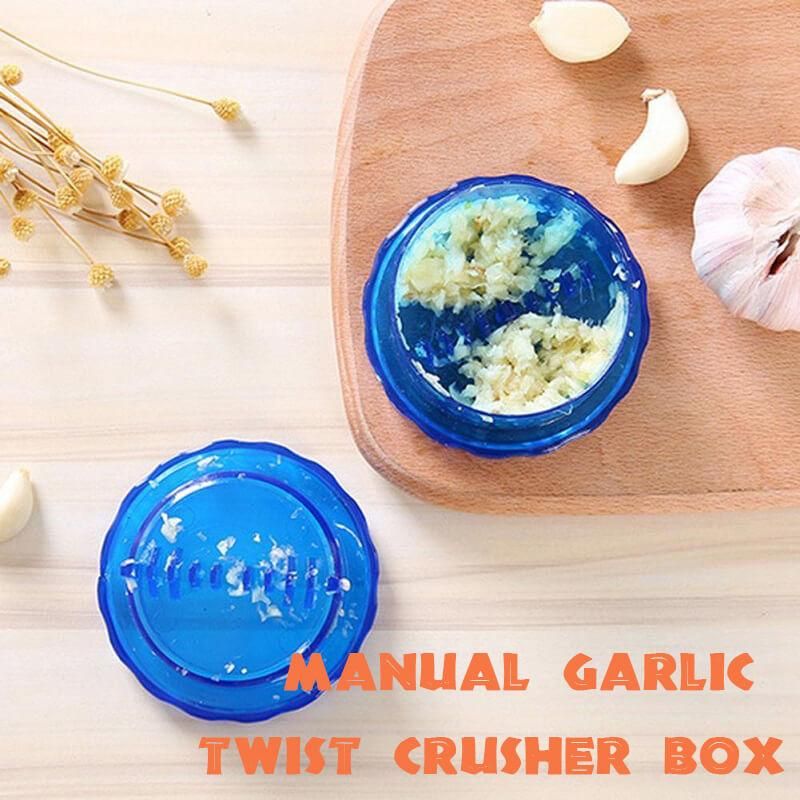 Manual Garlic Press Twist Crusher Box