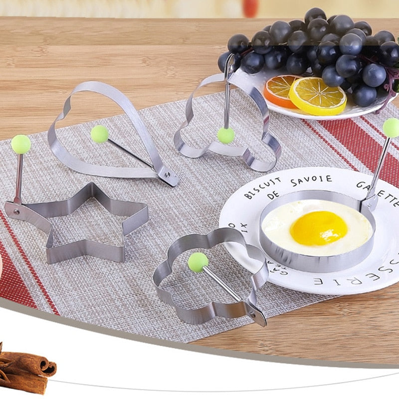 5 Style Stainless Steel  Fried Egg Pancake Shaper