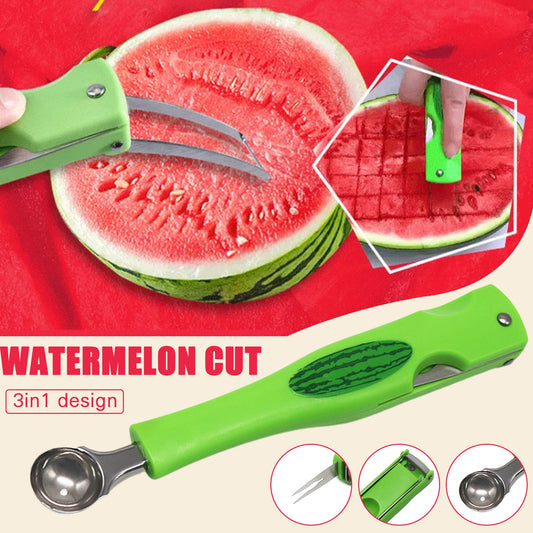 Manual Watermelon Cutter Slicer Fruit Ball Spoon