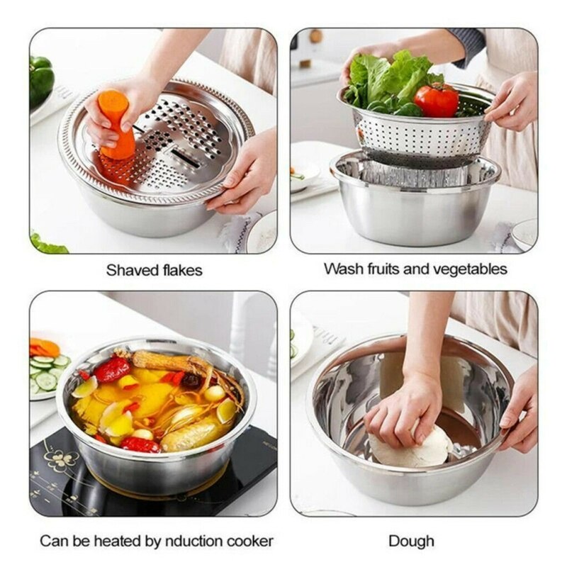 Bowl Drain Basket Kitchen Gadgets