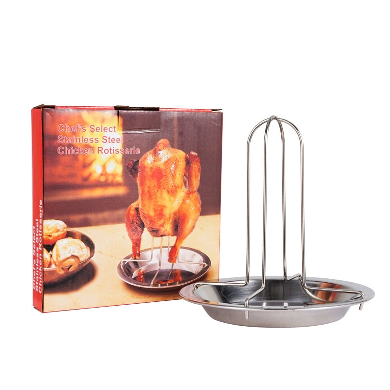 Non-Stick Chicken Roaster Rack With Bowl