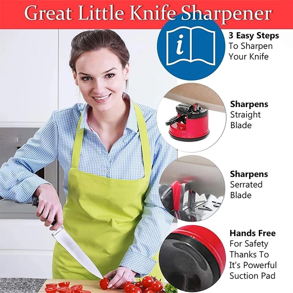 Knife Sharpener with Suction Cup