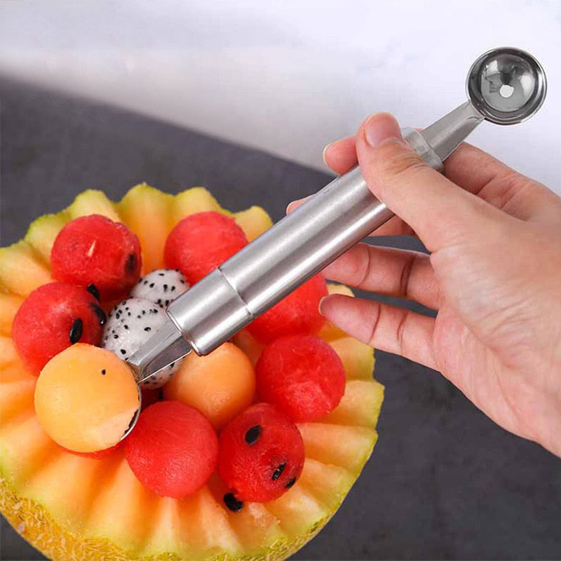 Stainless Steel Dual-Purpose Fruit Digging