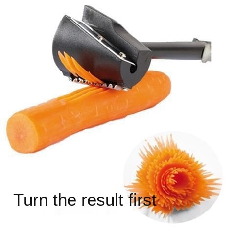 Stainless Steel Salad Curler Set Carrot Spiral Curling Grater Slicing Knife