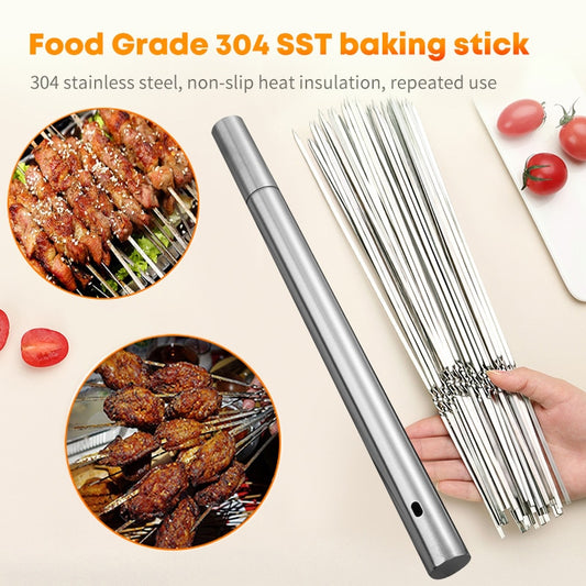 Barbecue Skewer Storage Tube Charcoal