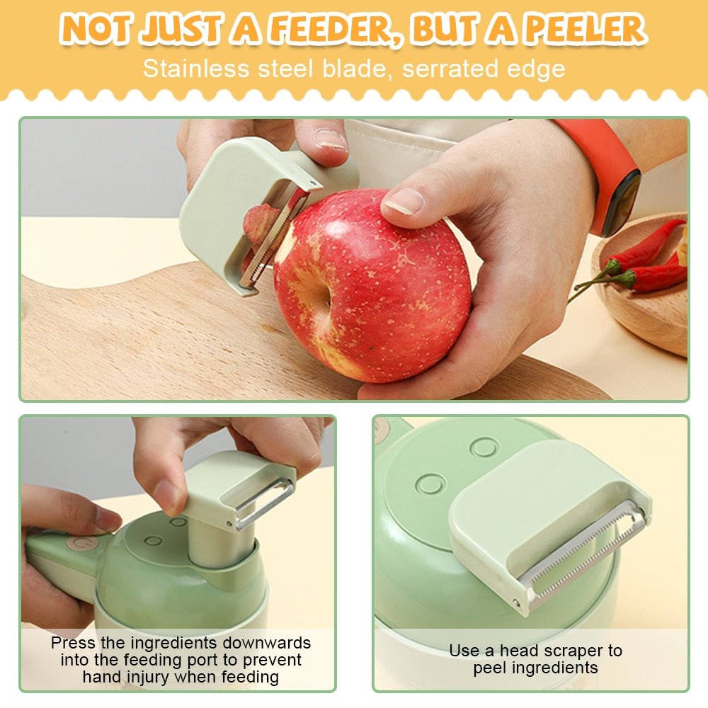 New 4 In1 Multifunctional Electric Cutter Slicer