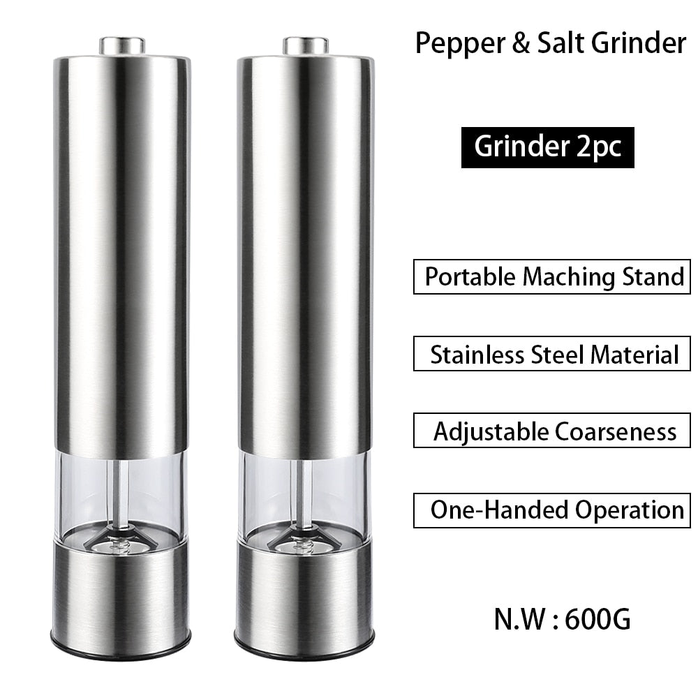 Mill Electric Stainless Steel Spice