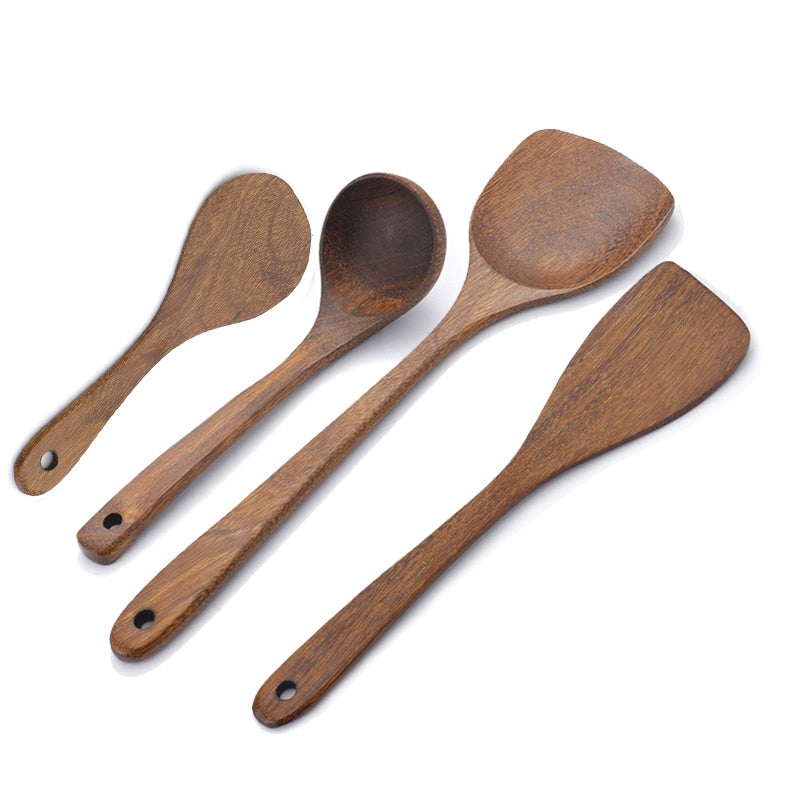 Wooden Spatula Kitchen Nonstick Dedicated