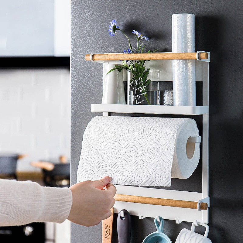 Magnet Fridge Shelf Magnetic Paper Towel Holder