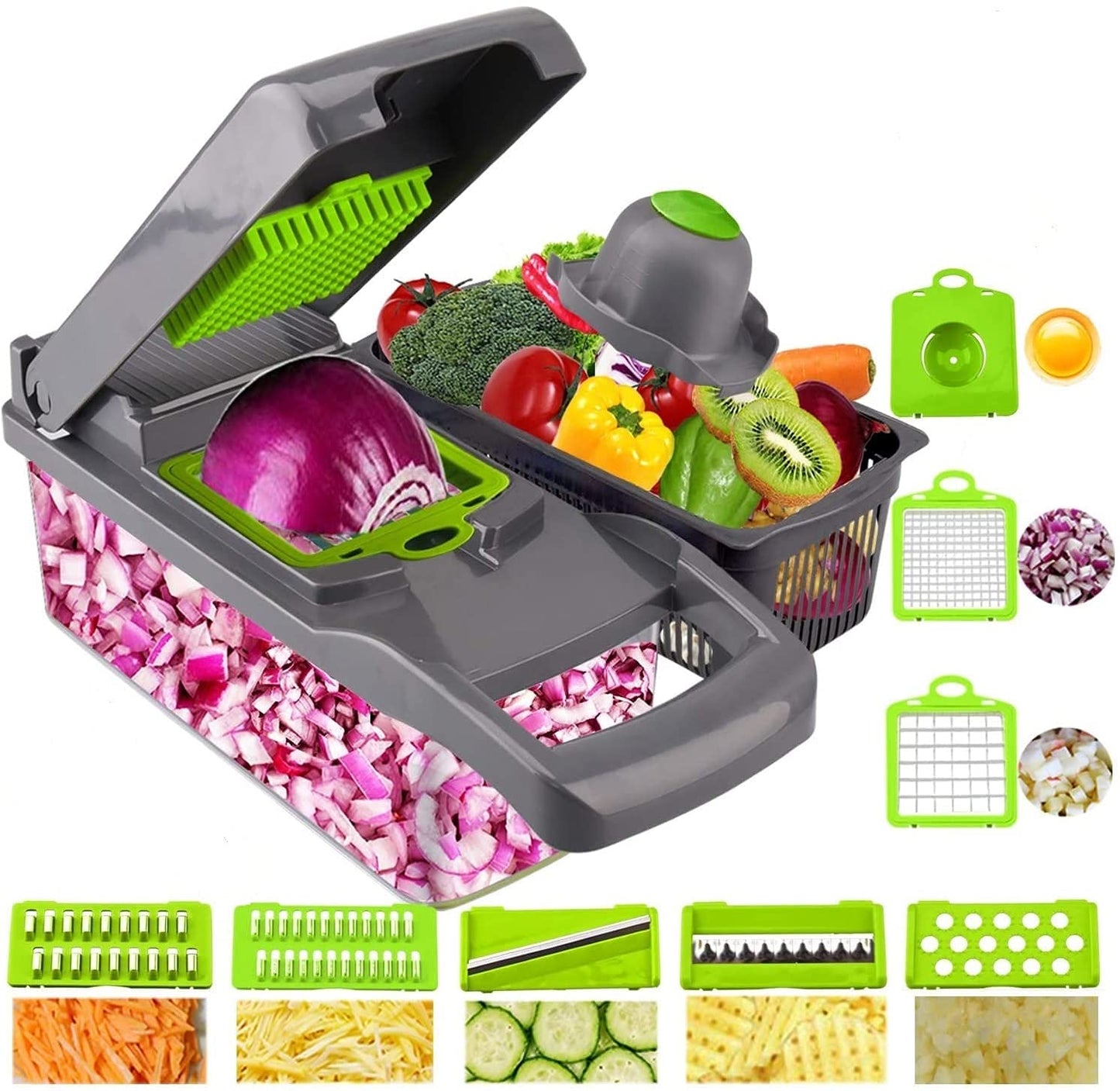 Vegetable Cutter Multifunctional 8 In 1 Slicer