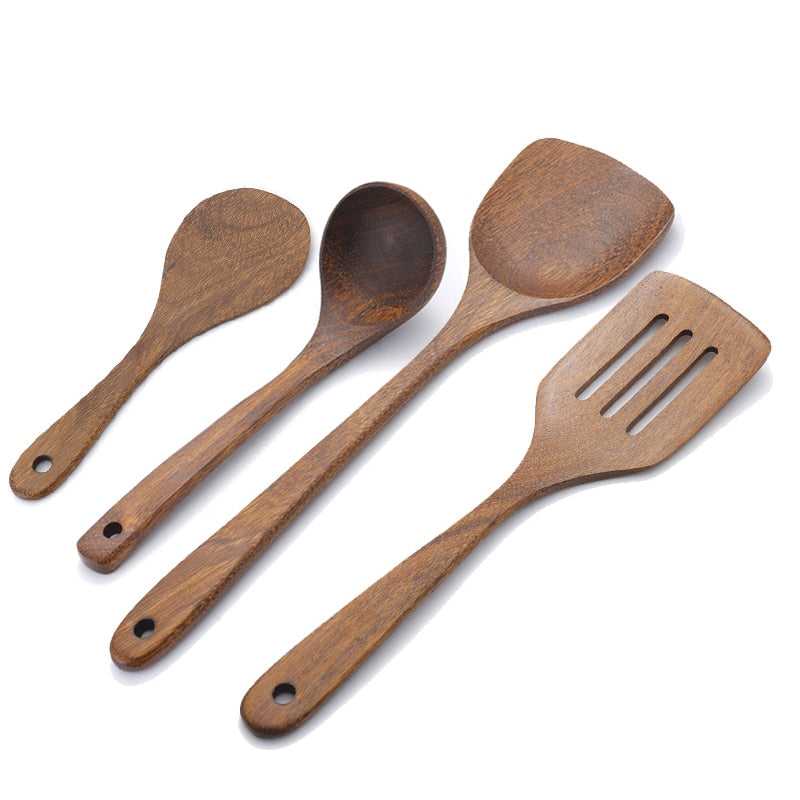 Wooden Spatula Kitchen Nonstick Dedicated