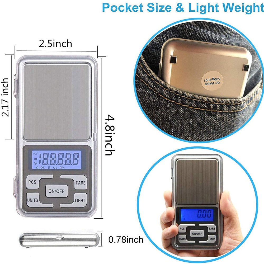 Mini Electronic Scales High Precision Pocket Digital