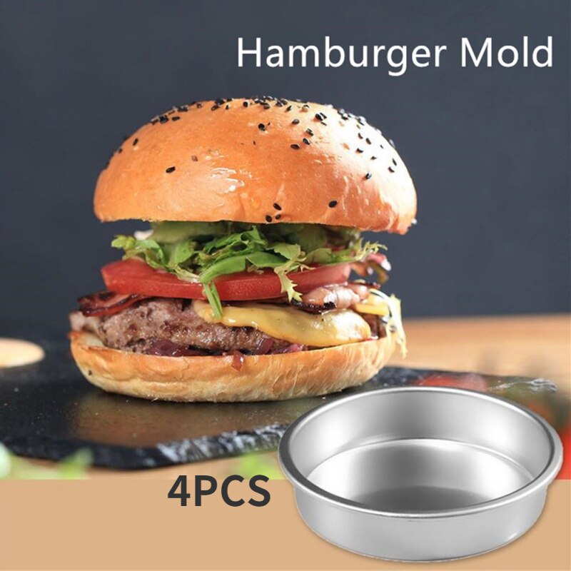 Round Shape Hamburger Press Aluminum