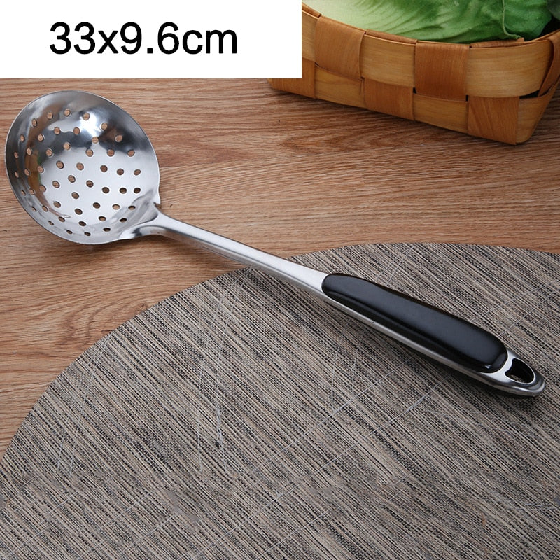 Stainless steel spatula soup spoon