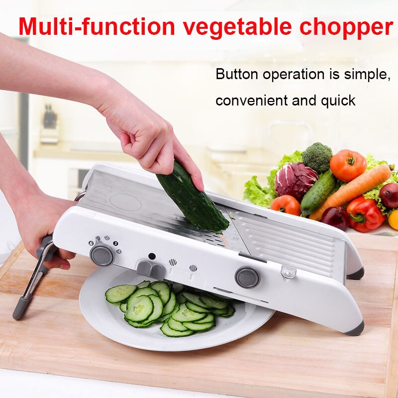Adjustable Vegetable Fruit Cutter Slicer Manual Shredder
