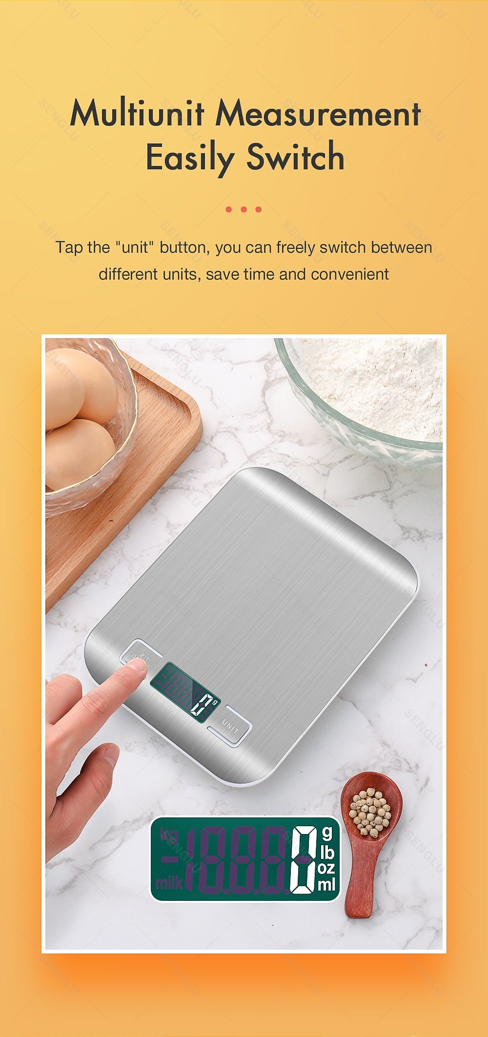 Kitchen Scale LCD Display Digital Scale