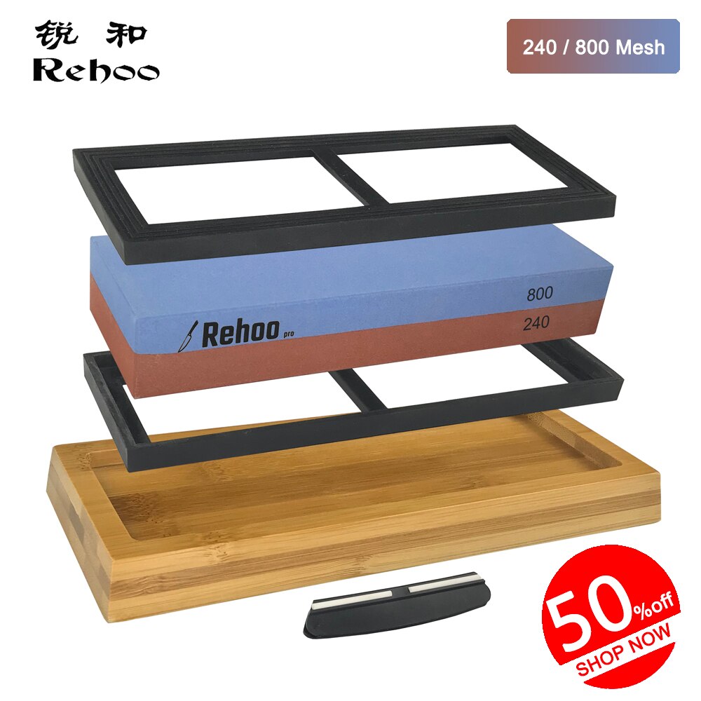 Rehoo Double-sided Sharpening Stone Set