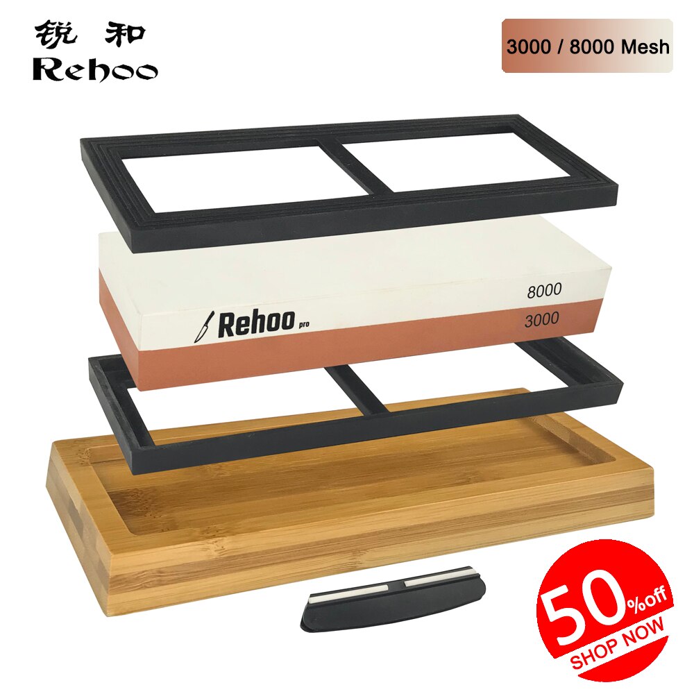 Rehoo Double-sided Sharpening Stone Set