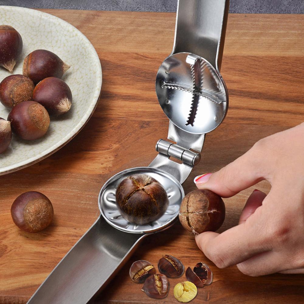 Stainless Steel 2 in 1 Quick Chestnut Clip