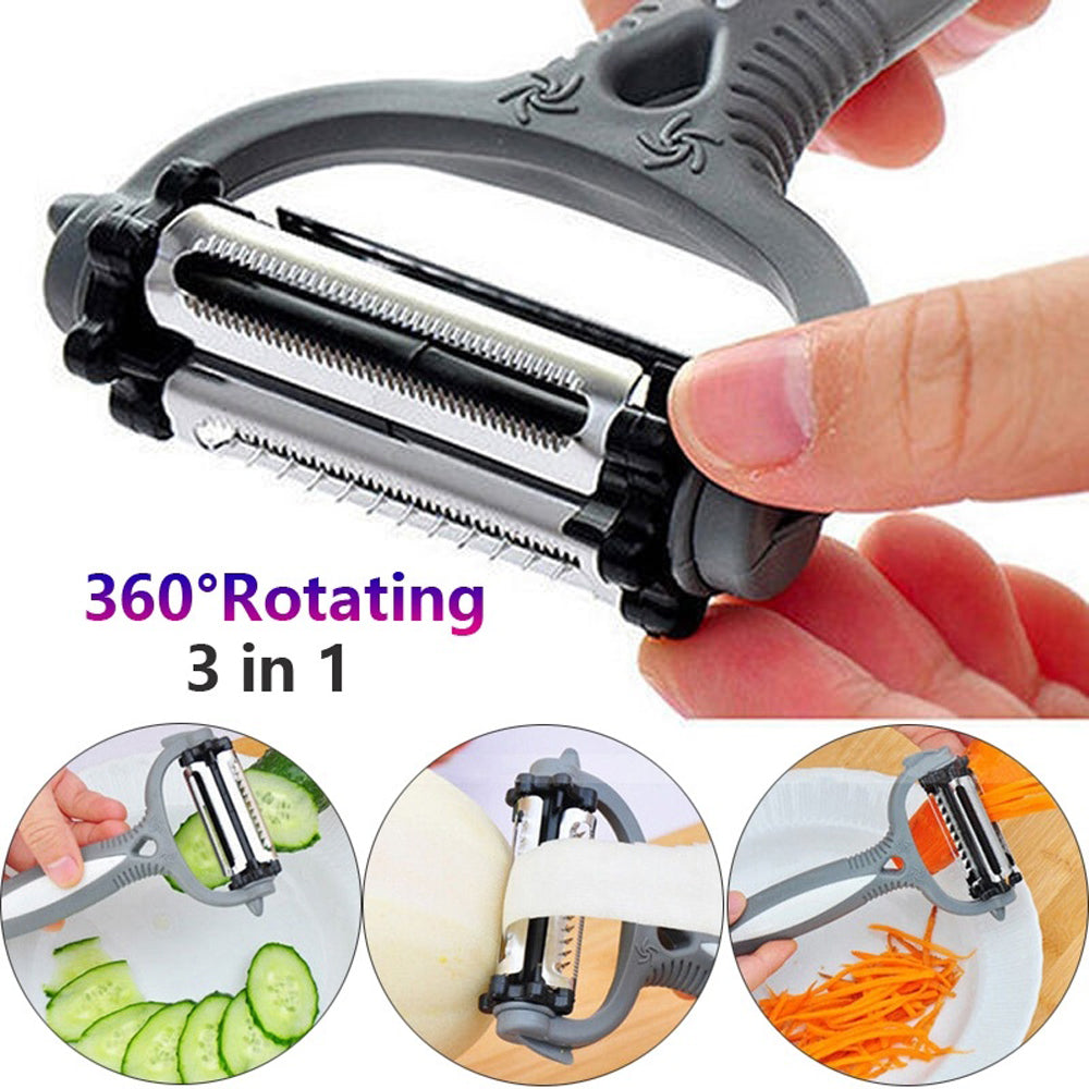 3 in 1 Multifunction 360° Rotary Kitchen Tool Vegetable
