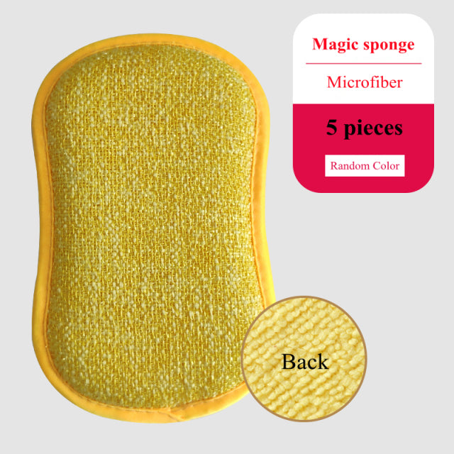 Scrub Sponges for Dishes Non-Scratch Microfiber