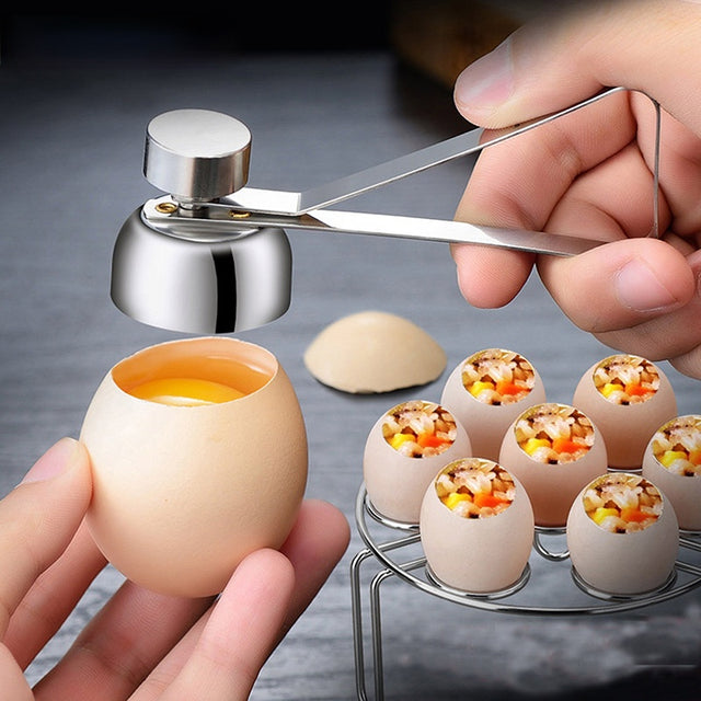 Topper Cutter Metal Egg Scissors Opener